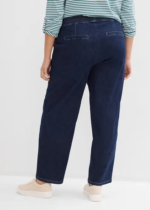 Barrel Jeans Mid Waist, komfortlinning, bonprix