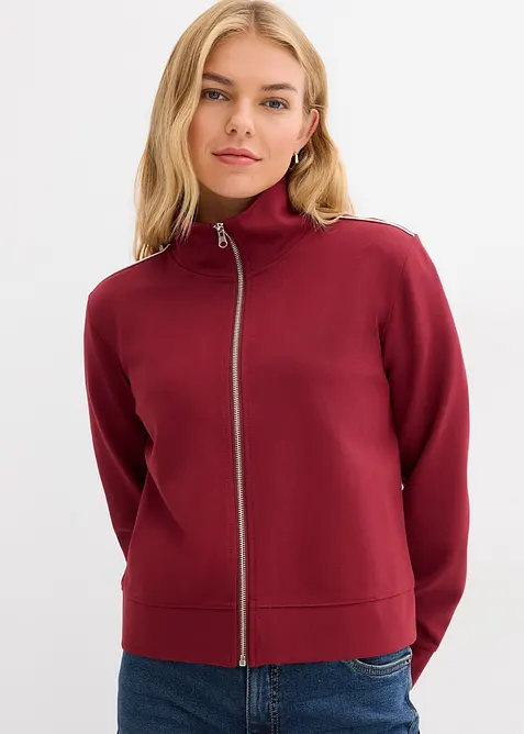 Sweatjakke i behagelig Punto di Roma-materiale, bonprix