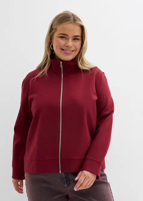 Sweatjakke i behagelig Punto di Roma-materiale, bonprix