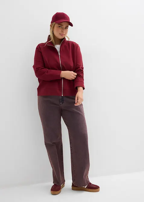 Sweatjakke i behagelig Punto di Roma-materiale, bonprix