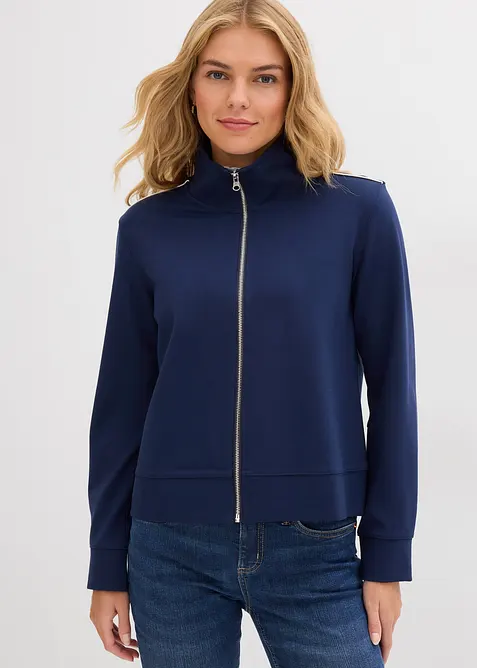 Sweatjakke i behagelig Punto di Roma-materiale, bonprix