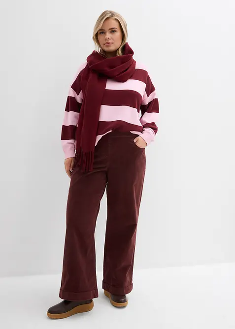 Oversized genser i myk viskosemiks, bonprix