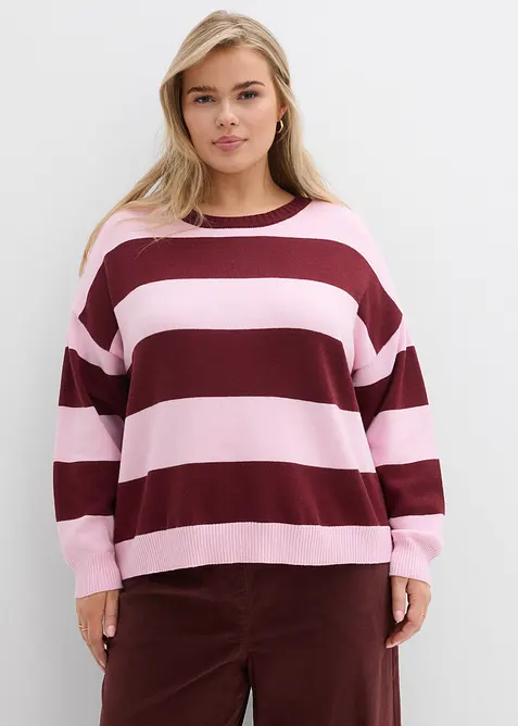 Oversized genser i myk viskosemiks, bonprix