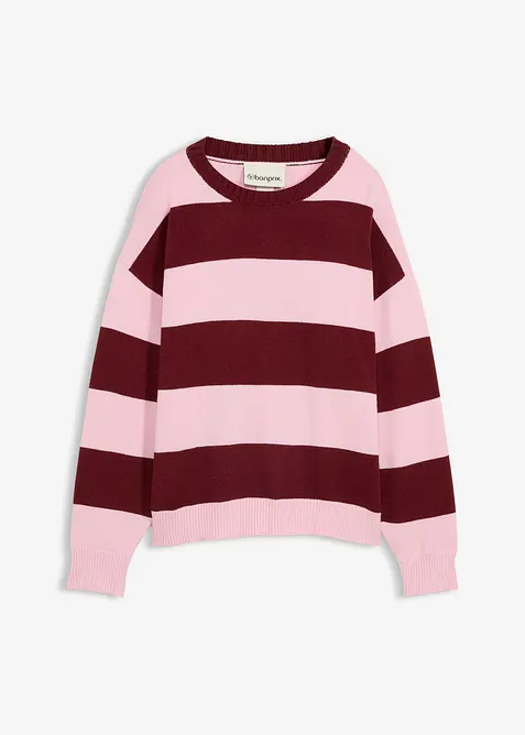 Oversized genser i myk viskosemiks, bonprix