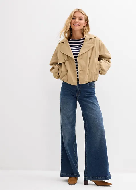 Langermet topp i 100% &oslash;kologisk bomull, bonprix