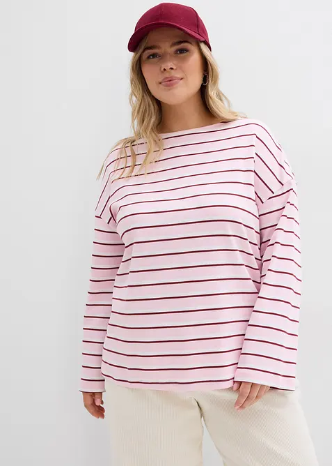 Langermet topp i 100% &oslash;kologisk bomull, bonprix