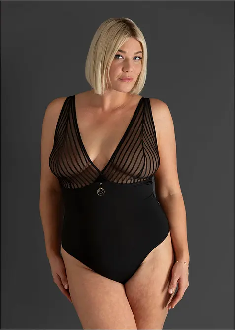 Stringbody med fransk &aring;pning, bonprix