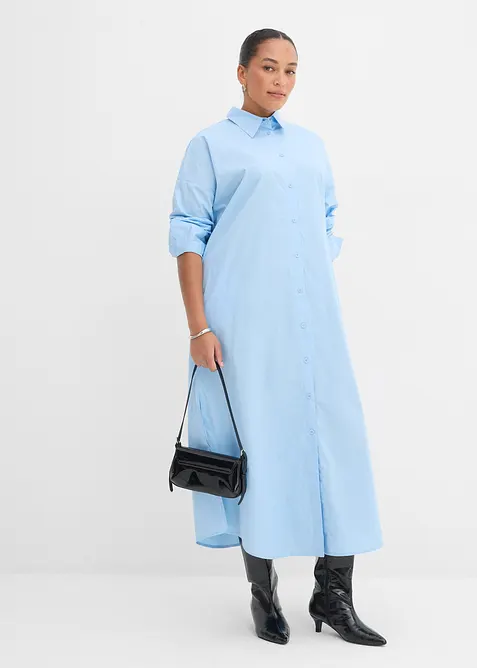 Skjortekjole i 100% bomull, bonprix