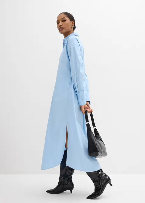 Skjortekjole i 100% bomull, bonprix