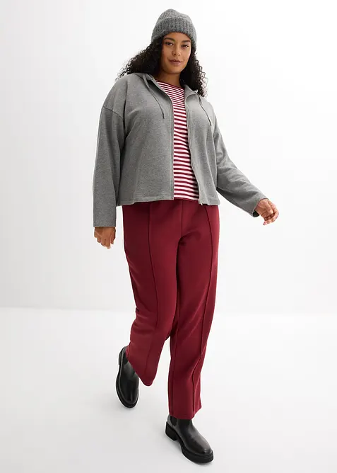 Sweatjakke i 100% &oslash;kologisk bomull, bonprix