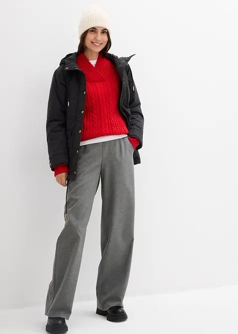 Varmt vattert parkas, bonprix