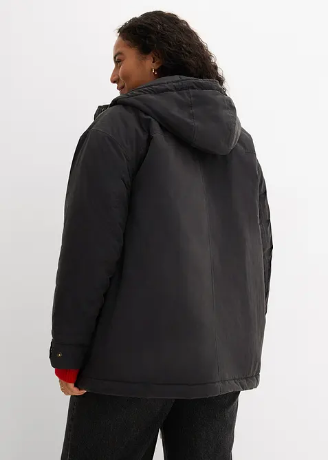 Varmt vattert parkas, bonprix