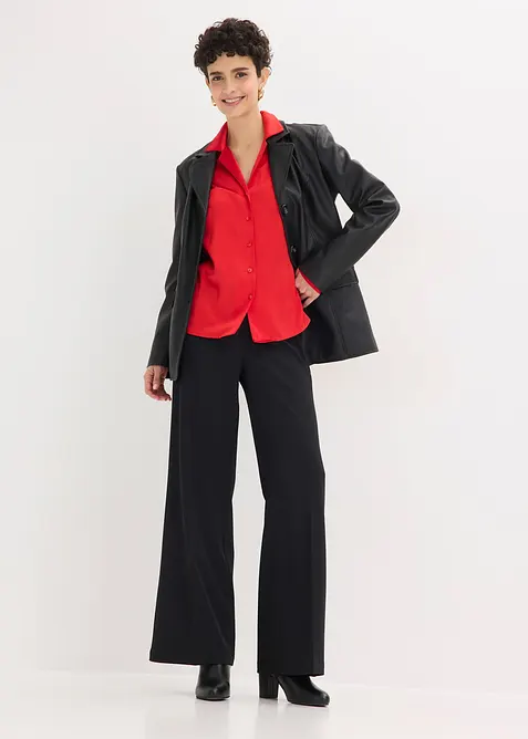 Bluse av fin sateng, bonprix