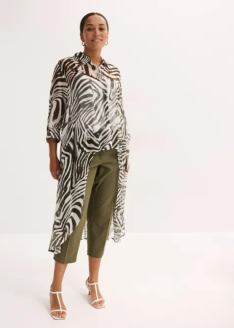 Lang chiffonbluse, bonprix