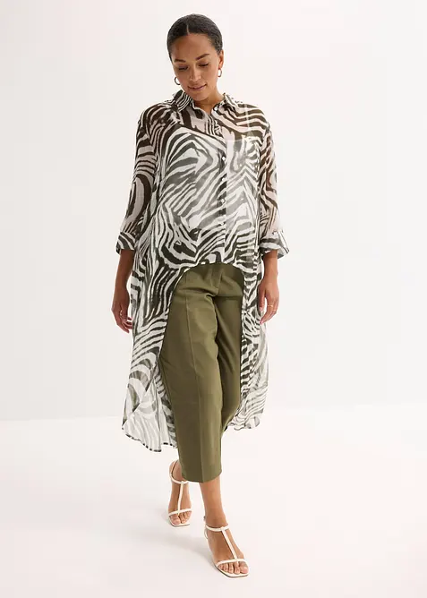 Lang chiffonbluse, bonprix
