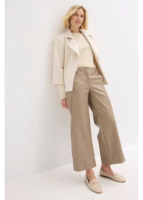 Culotter i imitert skinn, bonprix