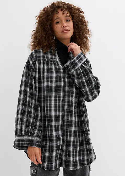 Lang, oversized bluse, bonprix