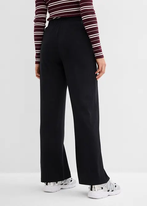 Jerseybukse av ribbet materiale (2-pack), bonprix