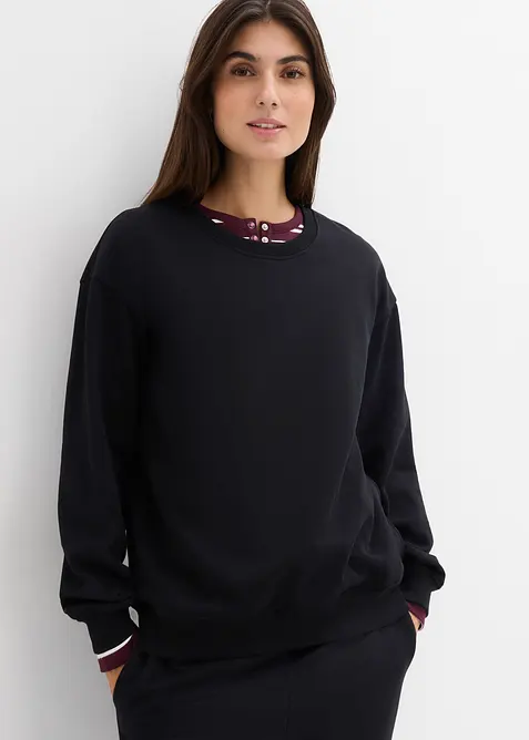 2-i-1-mamma- og ammesweatshirt i 100% &oslash;kologisk bomull, bonprix