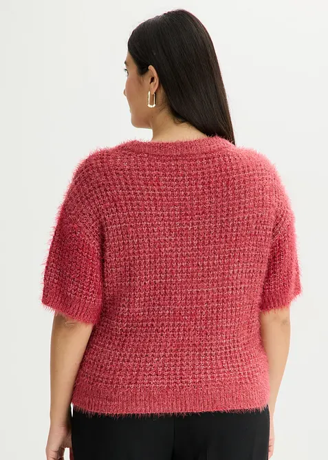 Grovstrikket genser med fj&aelig;rgarn, bonprix