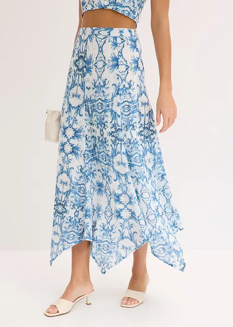 Skj&oslash;rt med snipper i falden, bonprix