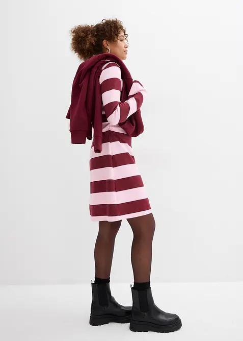 Trikotkjole med st&aring;krage, bonprix