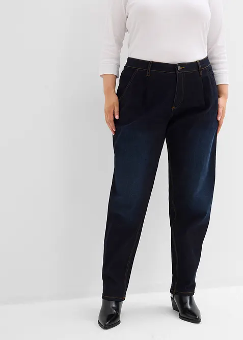 Barrel-jeans, Mid Waist, stretch, bonprix