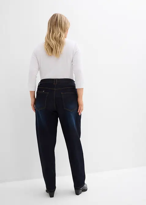 Barrel-jeans, Mid Waist, stretch, bonprix
