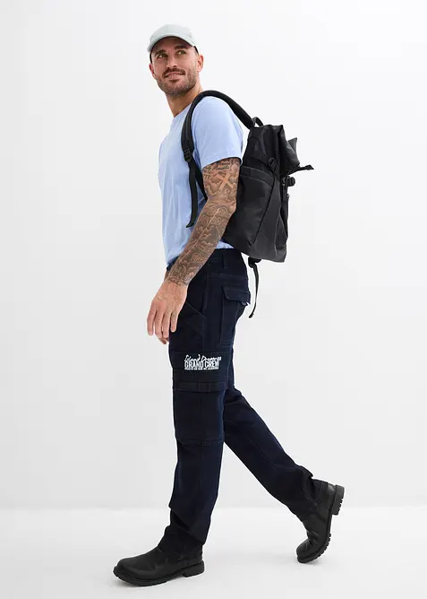 Relaxed-Fit stretch-jeans med komfortlinning, Straight, bonprix