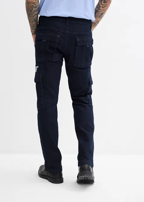 Relaxed-Fit stretch-jeans med komfortlinning, Straight, bonprix