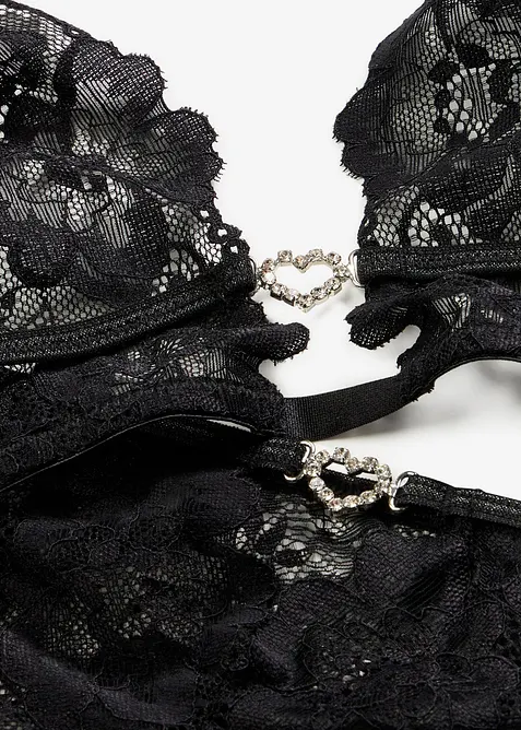 Bralette og stringtruse ouvert (2-delt sett), bonprix