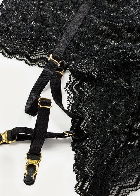 Stringtruse ouvert med h&oslash;y midje og hofteholder, bonprix