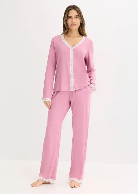 Pyjamas med knapper, bonprix