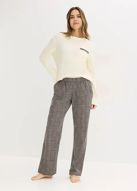 Pyjamas i myk bomull, bonprix