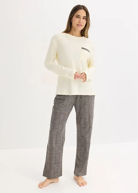 Pyjamas i myk bomull, bonprix
