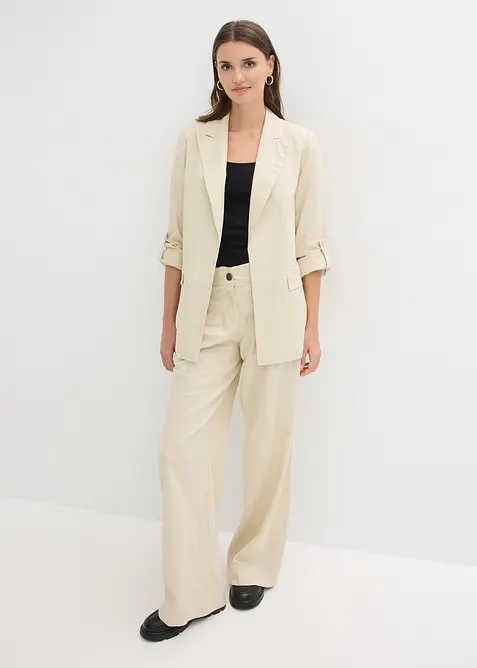 Blazer i linmiks, bonprix