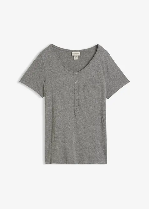 T-skjorte i bomull-/viskosemiks, bonprix