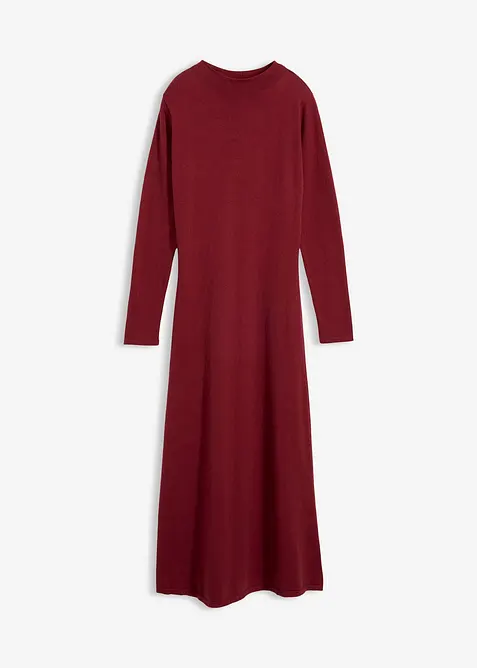Maxikjole i finstrikk med kasjmir, bonprix