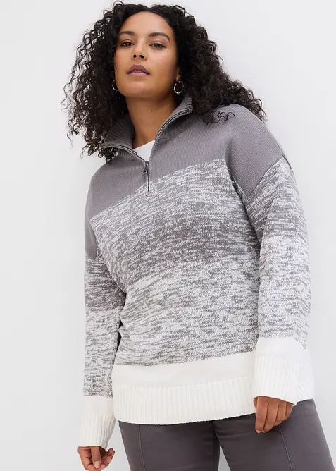 Troyer-genser med fargegradering, bonprix