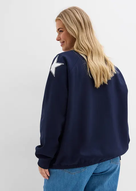 Oversized sweatshirt i myk bomullsmiks, bonprix