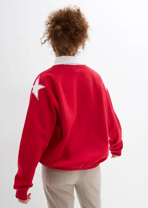 Oversized sweatshirt i myk bomullsmiks, bonprix