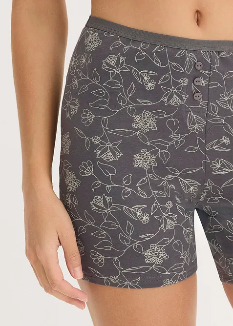 Lange boxershorts til dame (4-pack), bonprix