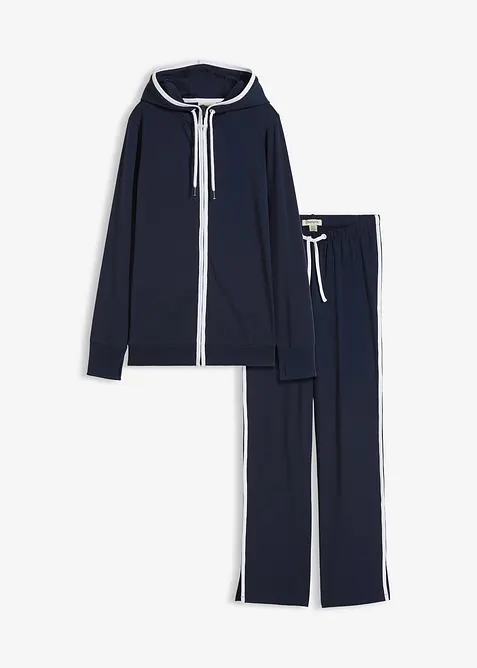 Joggedress i bomull med elastan, bonprix