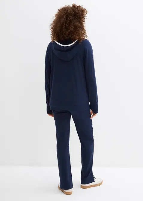 Joggedress i bomull med elastan, bonprix