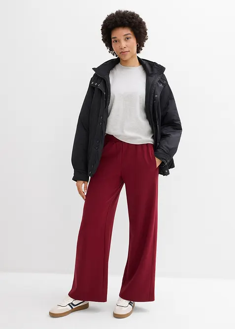 Kort, oversized topp i formstabil, 100% &oslash;kologisk bomull, bonprix