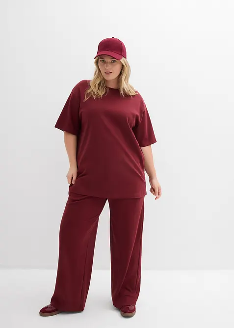 Lang topp i interlock-materiale, bonprix