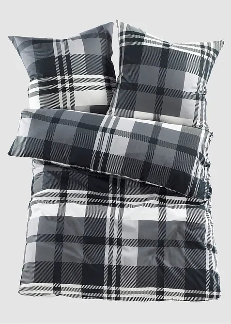 Sengesett med rutem&oslash;nster, bonprix