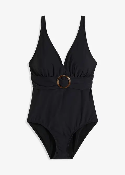 Shape-badedrakt med V-hals, lett formende, bonprix