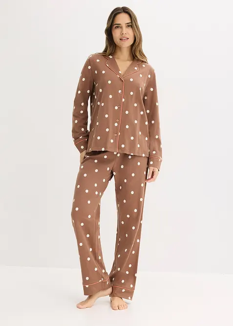 Pyjamas i myk bomull, bonprix