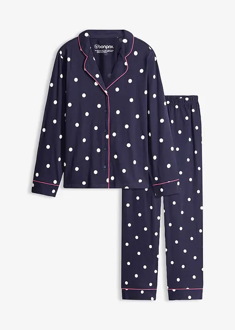Pyjamas i myk bomull, bonprix